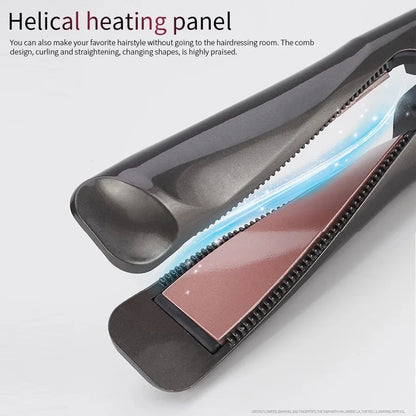 2-in-1 Hair Straightener Curler