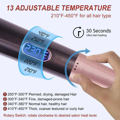 2-in-1 Hair Straightener Curler