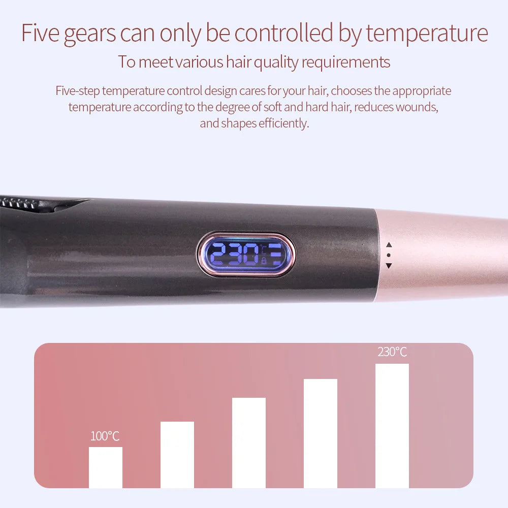 2-in-1 Hair Straightener Curler